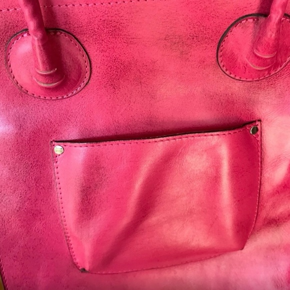 **SUPERBOWL WEEKEND SALE:**
Patricia Nash Fuchsia Floral Cutout Tote - Picture 3 of 6